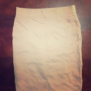 Charlotte Russe nude pencil skirt